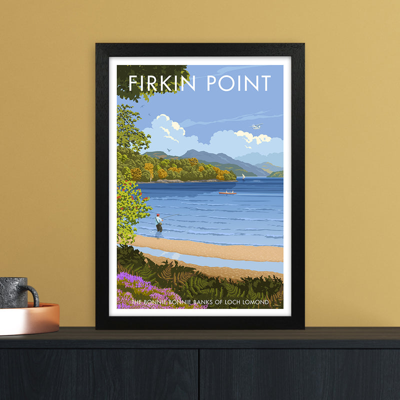 Firkin Point Art Print by Stephen Millership A3 White Frame