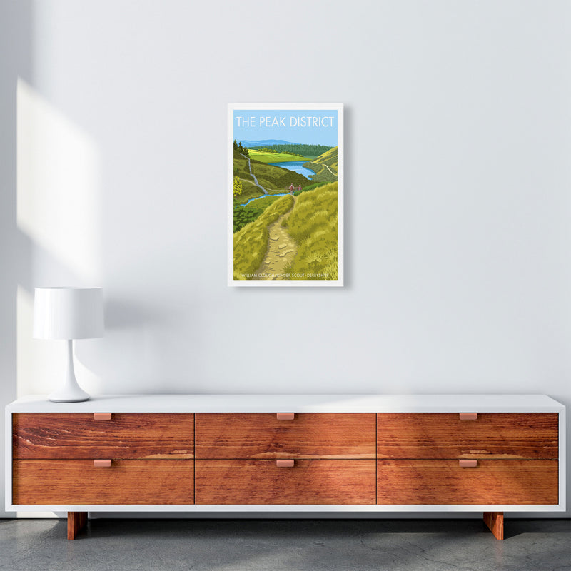 The Peak District Framed Digital Art Print by Stephen Millership A3 Canvas
