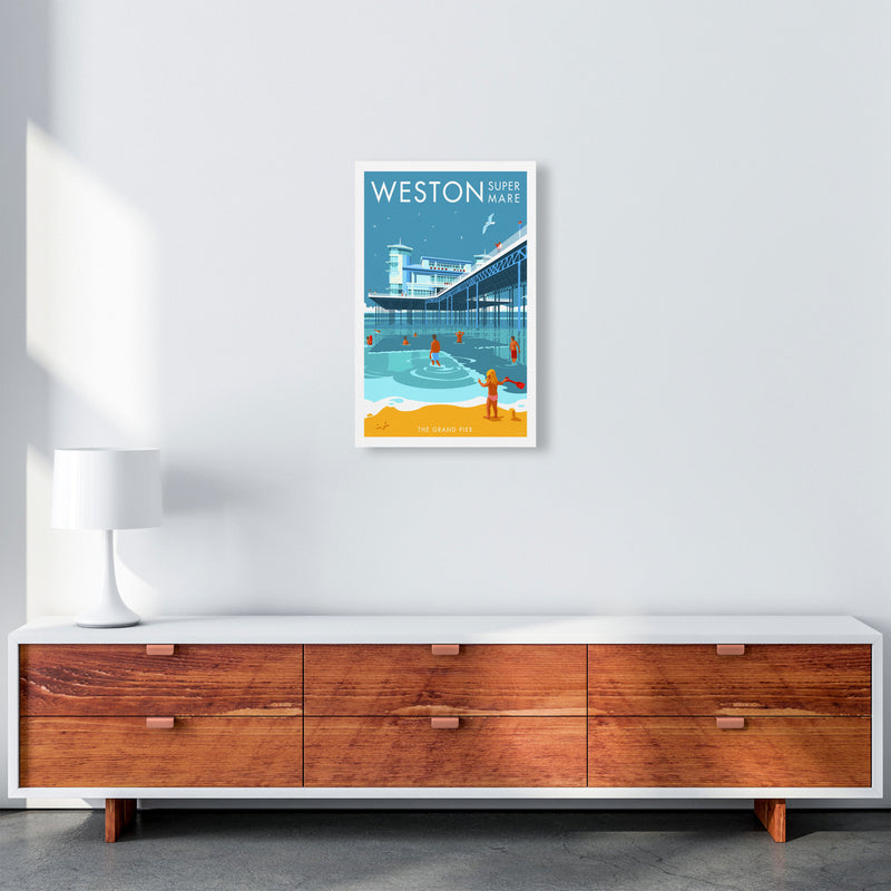 Weston-super-mare Art Print by Stephen Millership A3 Canvas