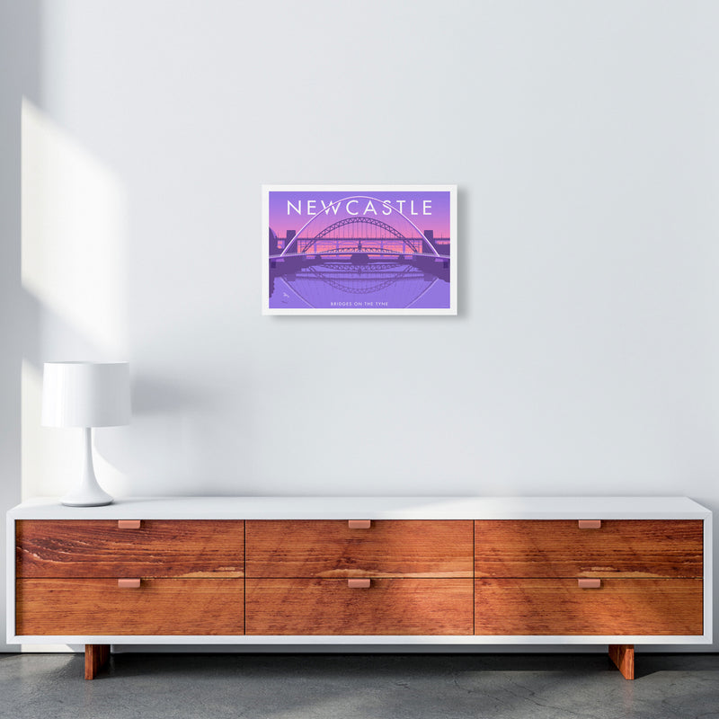 Bridges On The Tyne Newcastle Art Print by Stephen Millership A3 Canvas