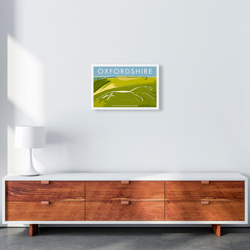 The Uffington White Horse Oxfordshire Art Print by Stephen Millership A3 Canvas