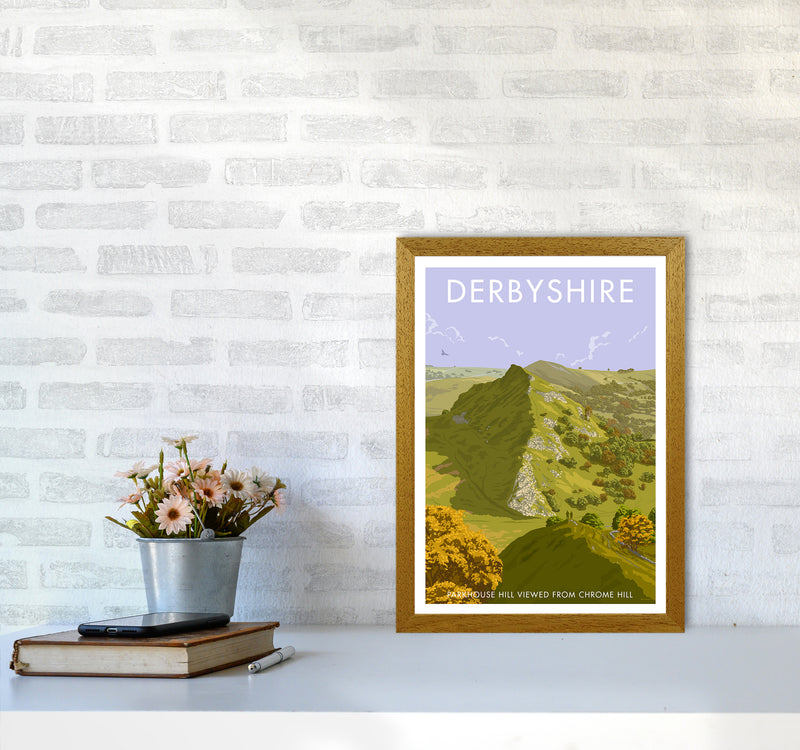 Derbyshire Chrome Hill Travel Art Print By Stephen Millership A3 Print Only