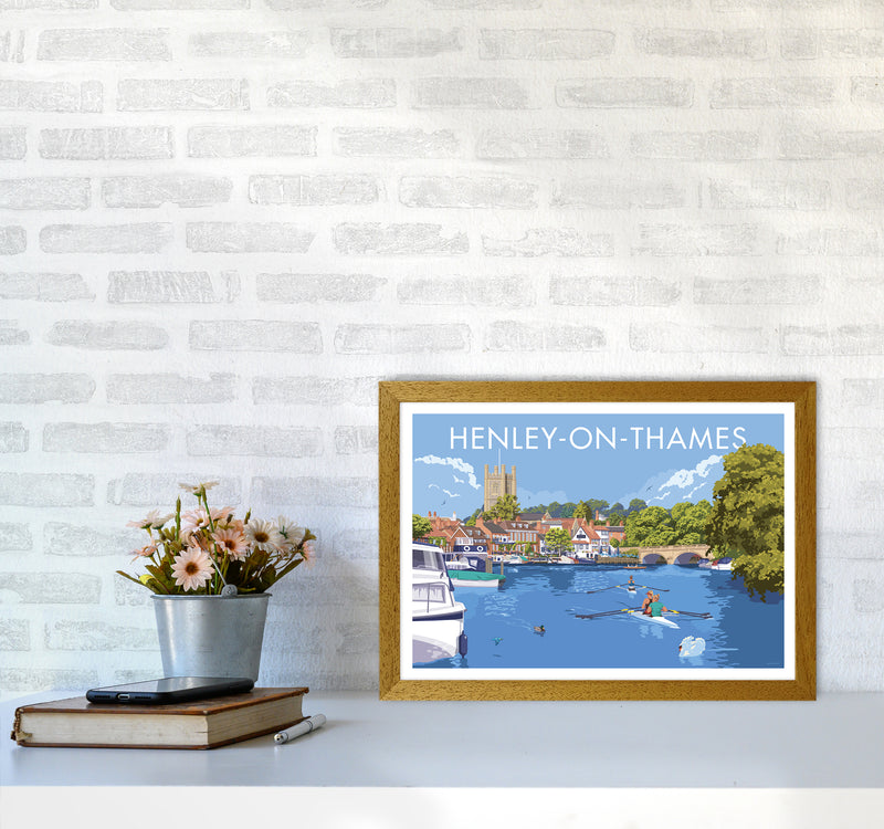 Henley On Thames Travel Art Print By Stephen Millership A3 Print Only