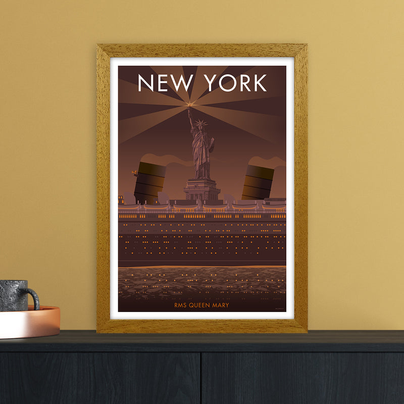 New York Sepia Art Print by Stephen Millership A3 Print Only