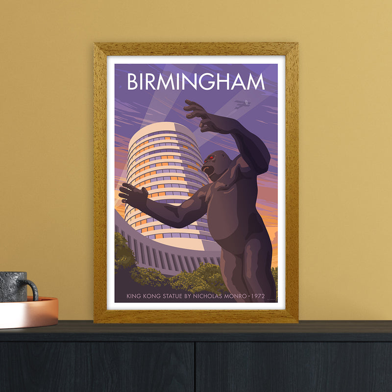 Birmingham King Kong Art Print by Stephen Millership A3 Print Only