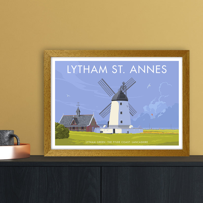 Lytham Windmill Art Print by Stephen Millership A3 Print Only