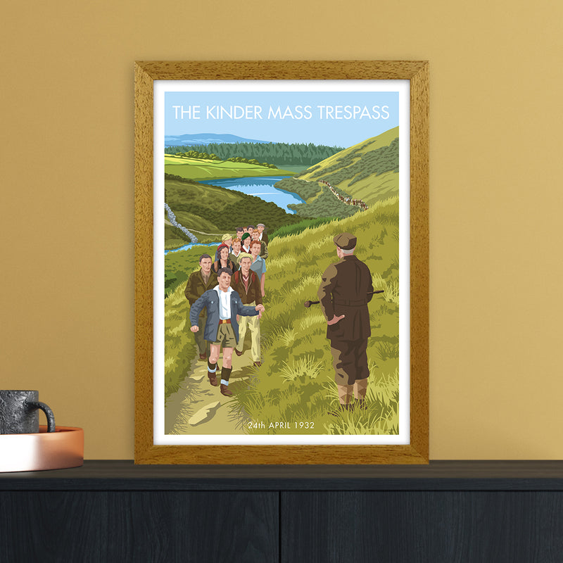 The Peak District Kinder Trespass Art Print by Stephen Millership A3 Print Only
