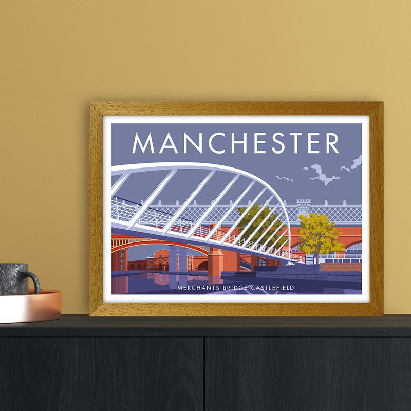 Manchester Merchants Bridge Art Print by Stephen Millership A3 Print Only