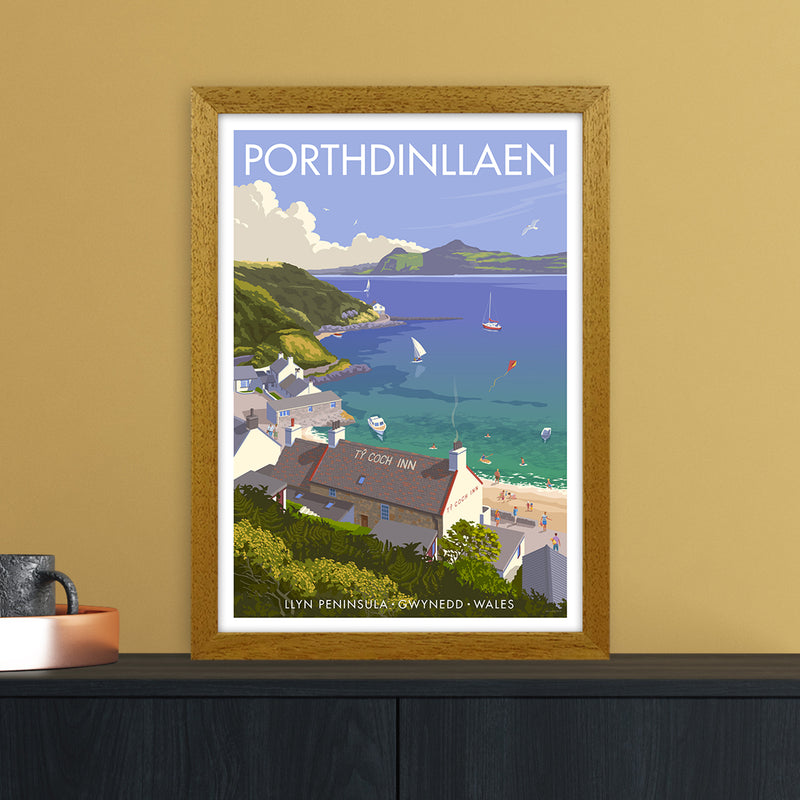 Wales Porthdinllaen Art Print by Stephen Millership A3 Print Only