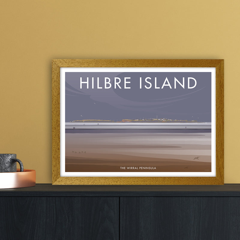 Wirral Hilbre Island Art Print by Stephen Millership A3 Print Only