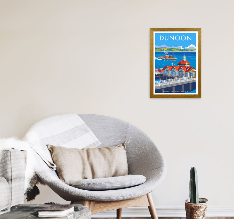 Dunoon Pier Framed Digital Art Print by Stephen Millership A3 Print Only