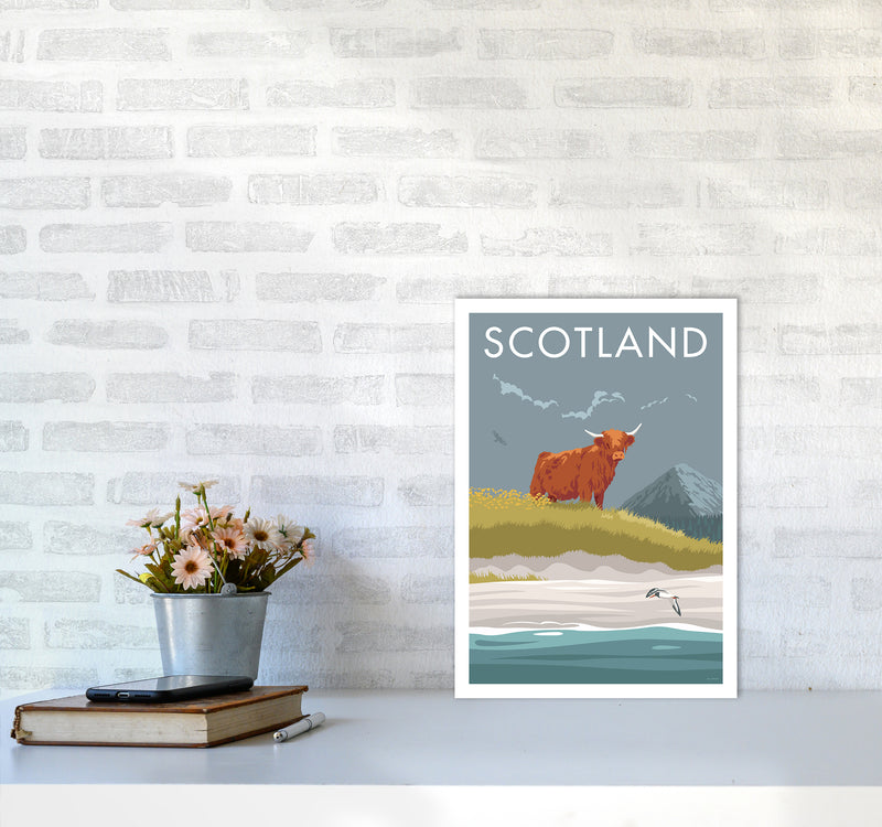 Scotland Angus Travel Art Print By Stephen Millership A3 Black Frame