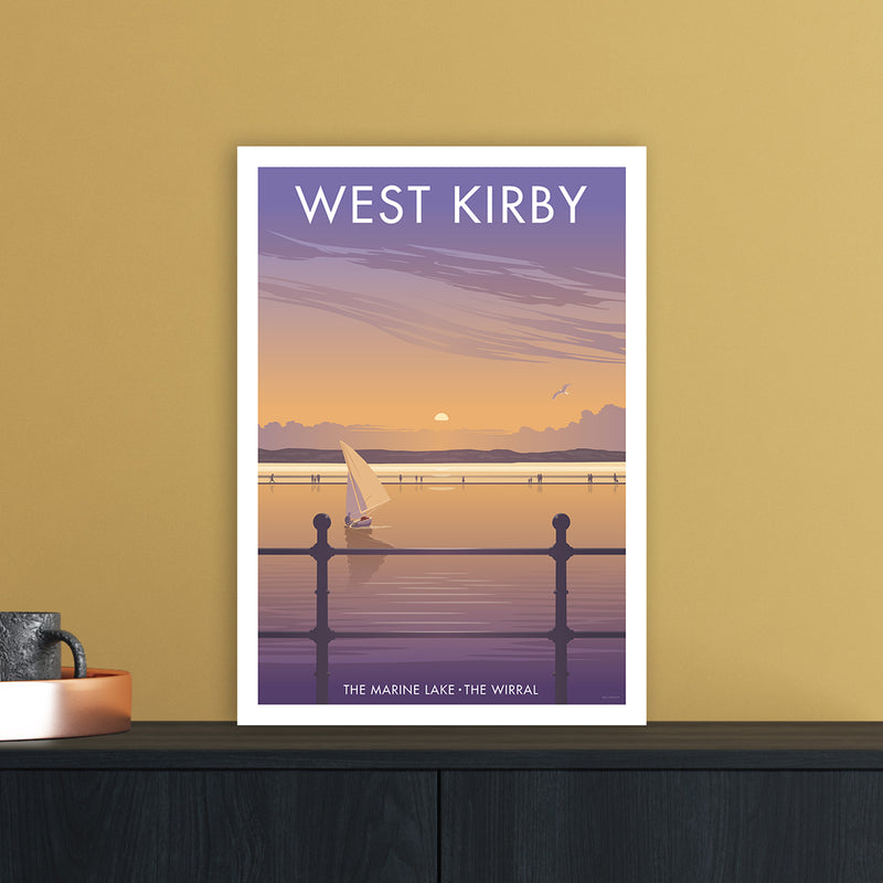 Wirral West Kirby Art Print by Stephen Millership A3 Black Frame