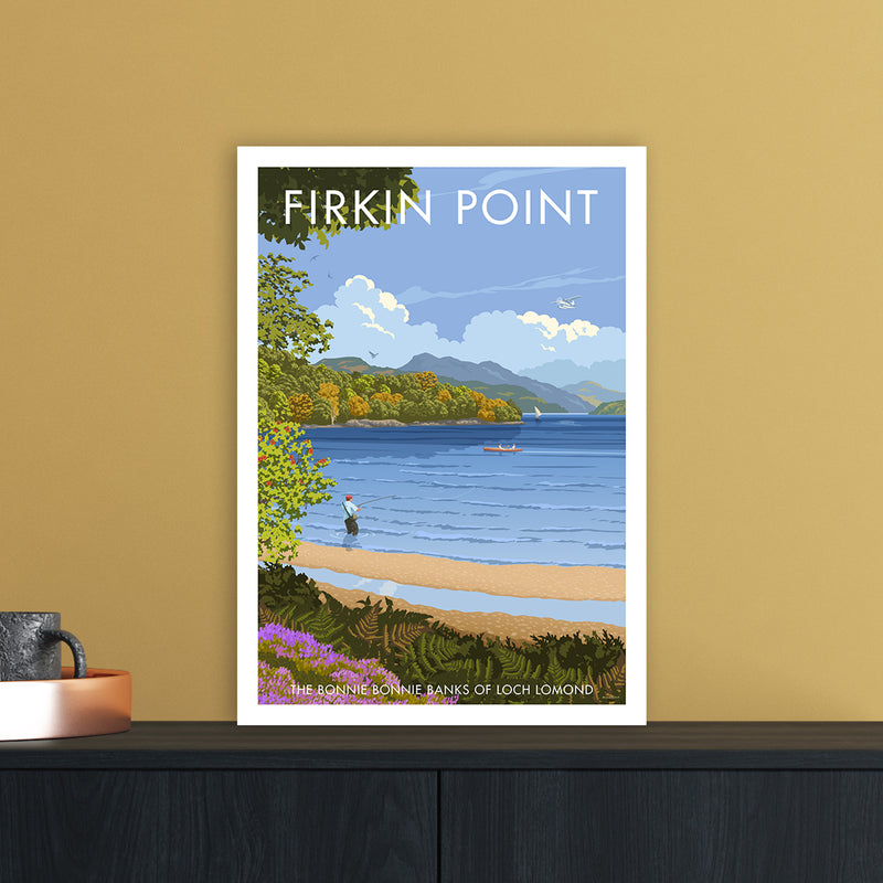 Firkin Point Art Print by Stephen Millership A3 Black Frame
