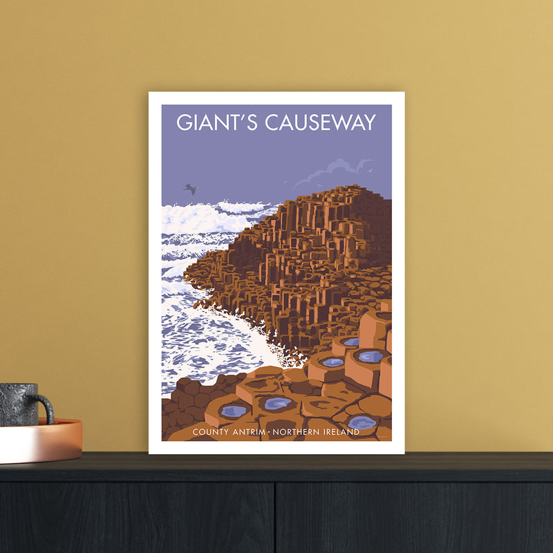 NI Giant'S Causeway Art Print by Stephen Millership A3 Black Frame
