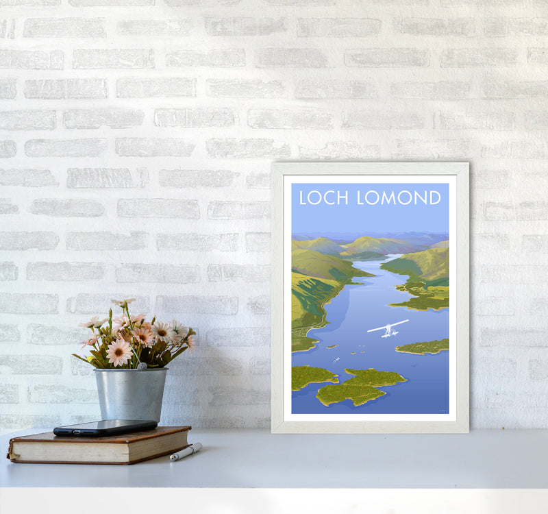 Scotland Loch Lomond Travel Art Print By Stephen Millership A3 Oak Frame