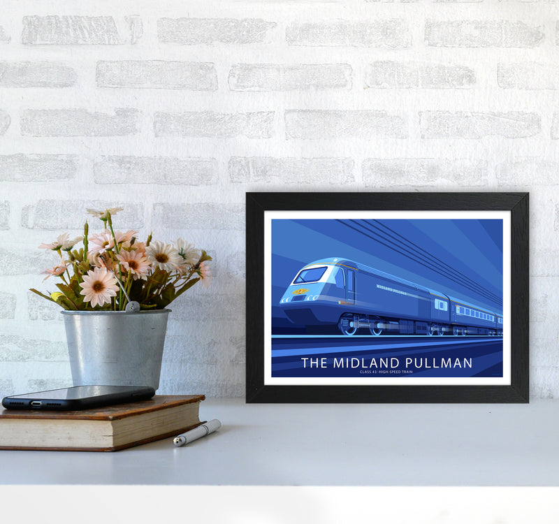 Hst Pulman Travel Art Print By Stephen Millership A4 White Frame
