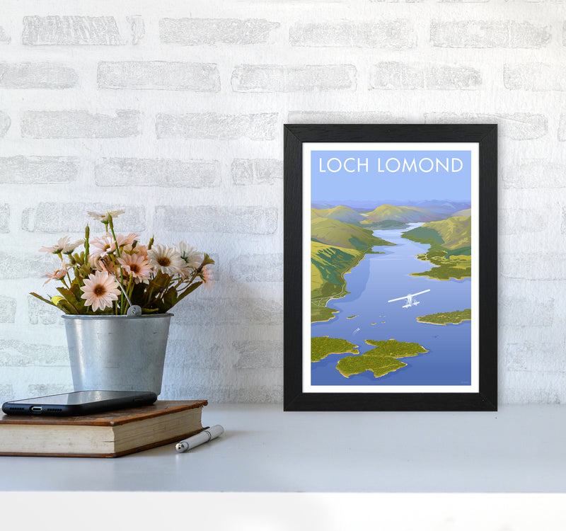 Scotland Loch Lomond Travel Art Print By Stephen Millership A4 White Frame