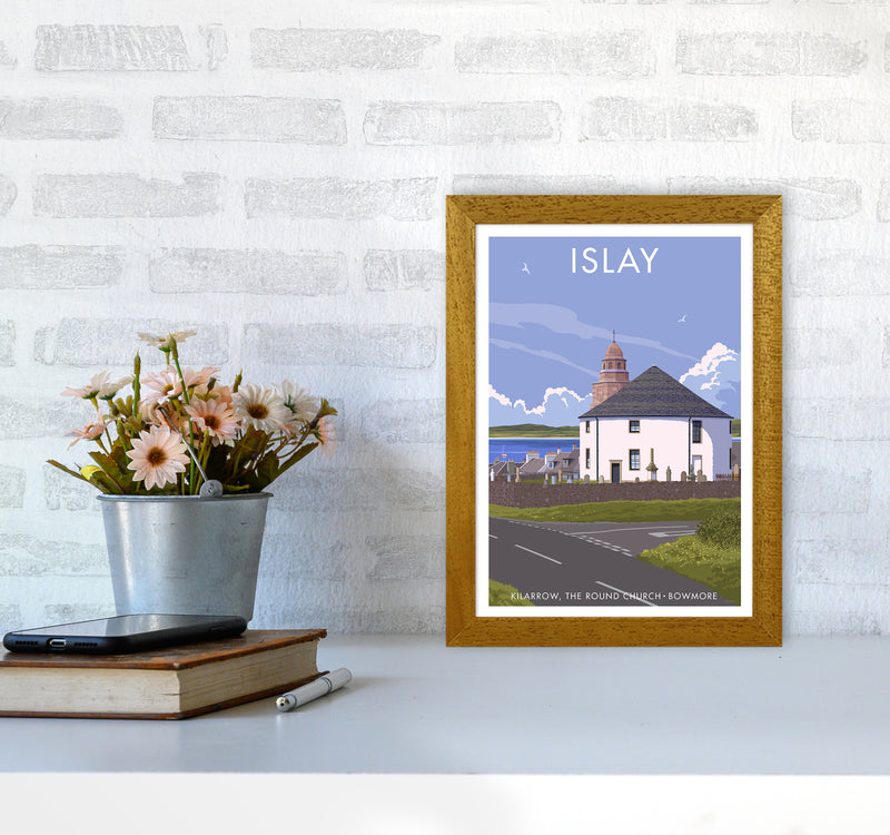 Islay Bowmore Travel Art Print By Stephen Millership A4 Print Only