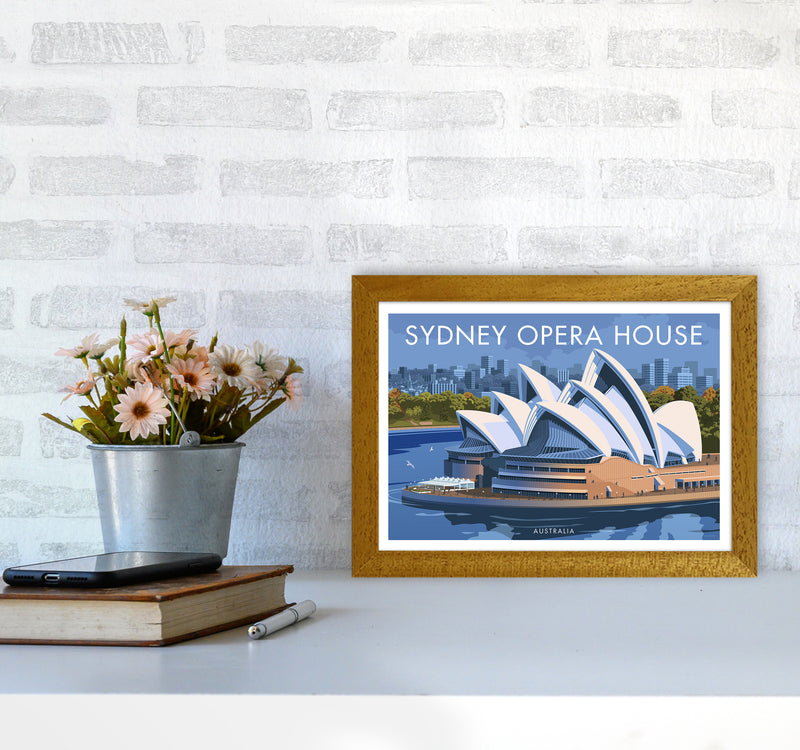 Sydney Opera House Travel Art Print By Stephen Millership A4 Print Only