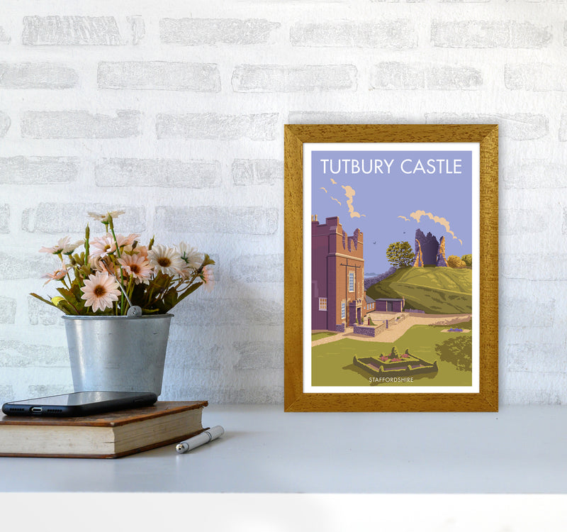 Tutbury Castle Travel Art Print By Stephen Millership A4 Print Only