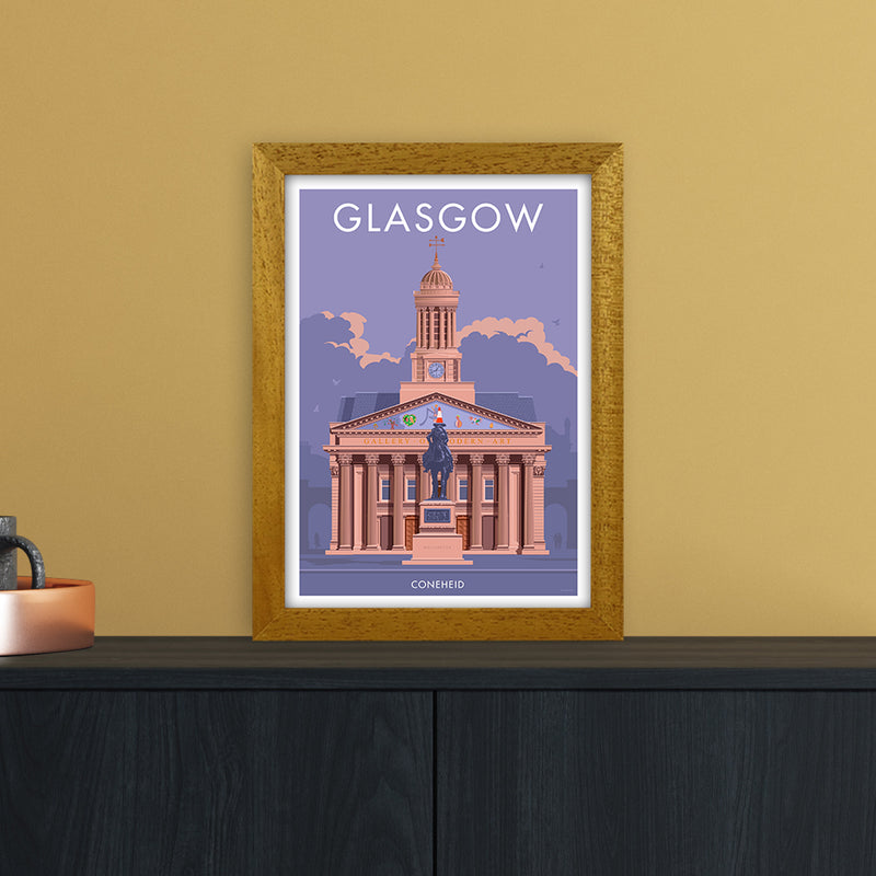 Glasgow Coneheid Art Print by Stephen Millership A4 Print Only