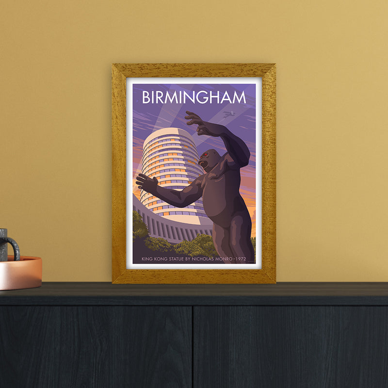 Birmingham King Kong Art Print by Stephen Millership A4 Print Only