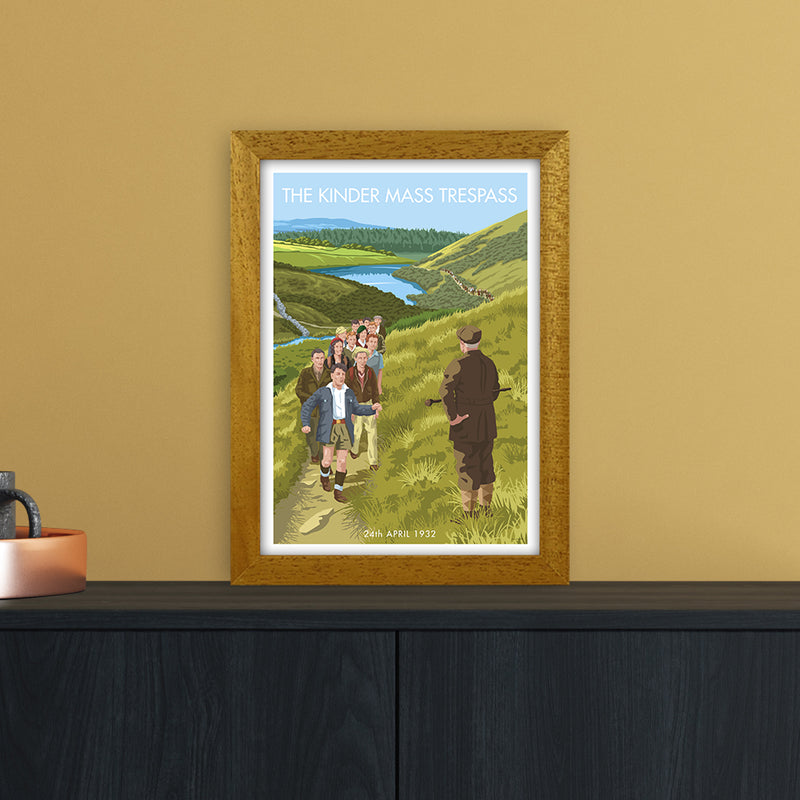 The Peak District Kinder Trespass Art Print by Stephen Millership A4 Print Only