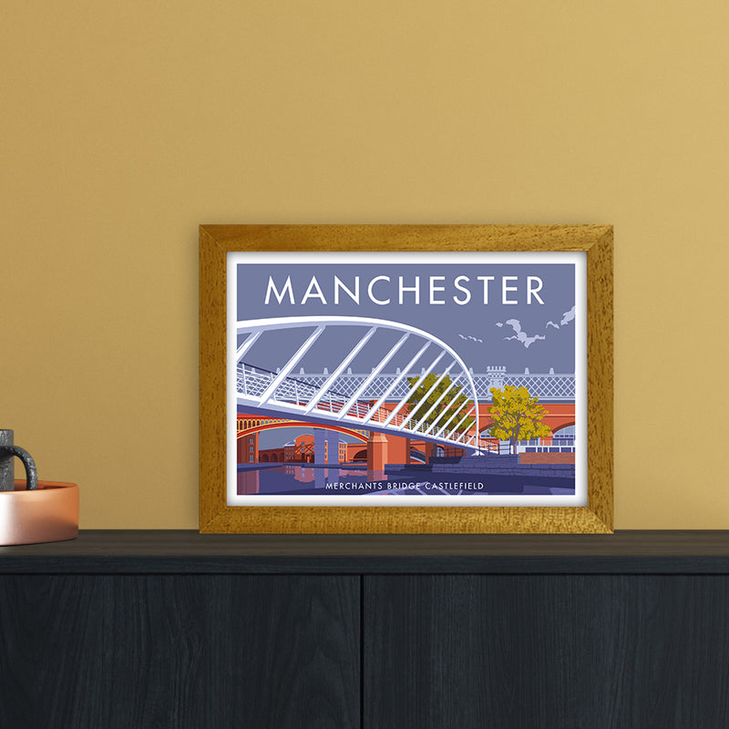 Manchester Merchants Bridge Art Print by Stephen Millership A4 Print Only