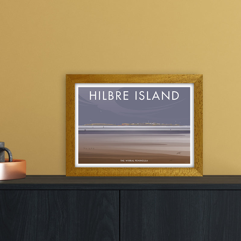 Wirral Hilbre Island Art Print by Stephen Millership A4 Print Only