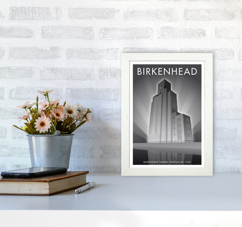 Birkenhead Queensway Tunnel Travel Art Print By Stephen Millership A4 Oak Frame