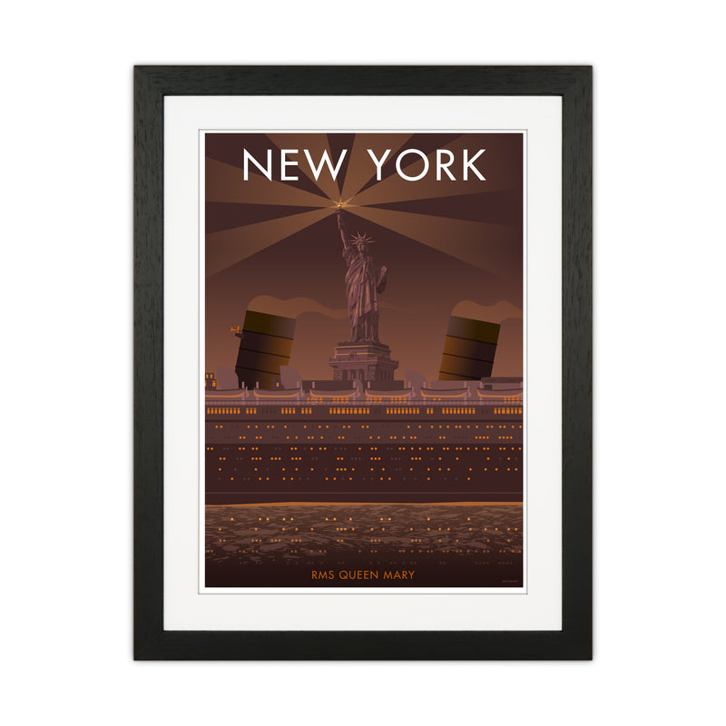 New York Sepia Art Print by Stephen Millership Black Grain