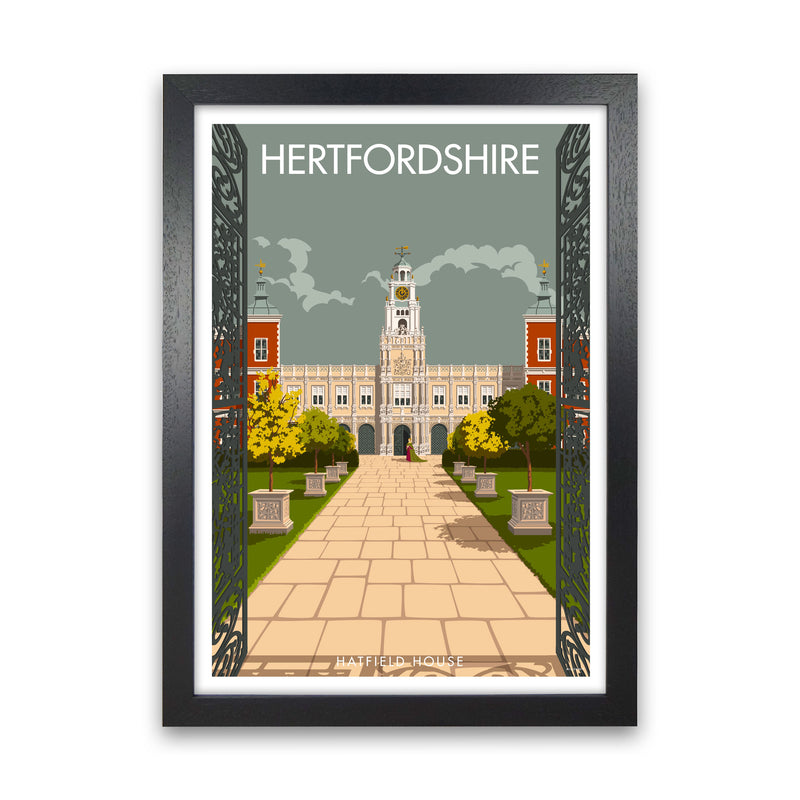 Hatfield House Hertfordshire Art Print by Stephen Millership Black Grain
