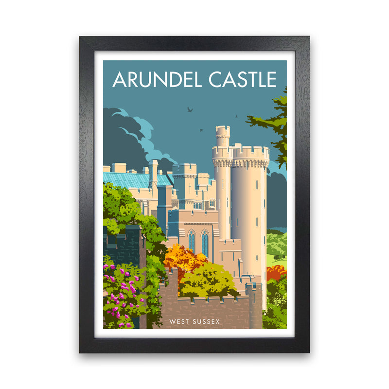 Arundel Castle Sussex Art Print by Stephen Millership Black Grain