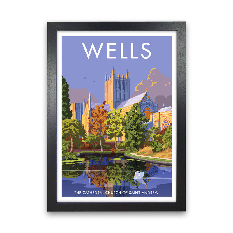 Wells Art Print by Stephen Millership Black Grain