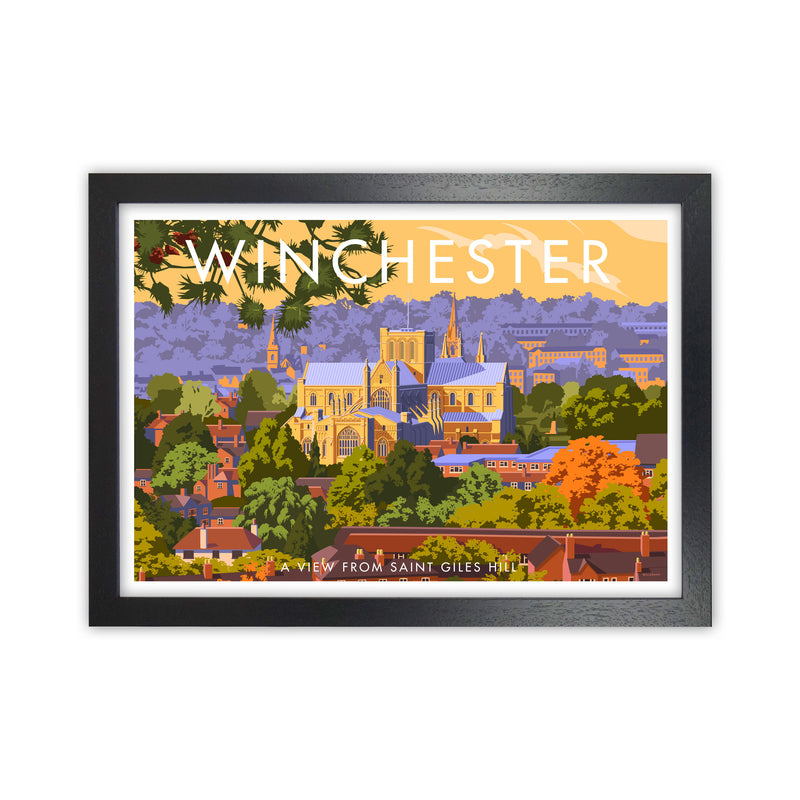 Winchester Art Print by Stephen Millership Black Grain