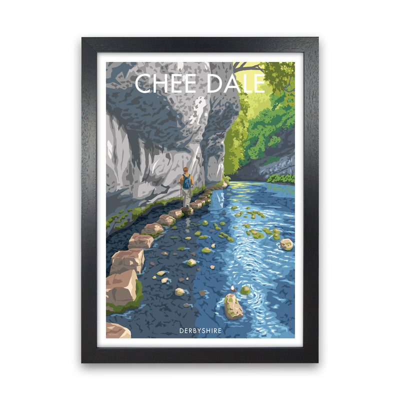 Chee Dale Art Print by Stephen Millership, Framed Wall Art Black Grain