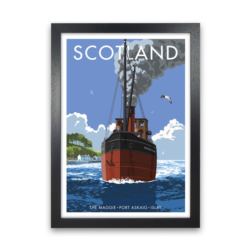 Scotland Art Print by Stephen Millership Black Grain