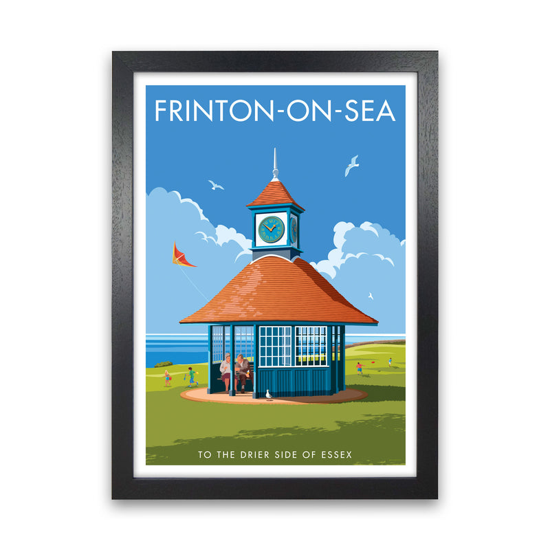 Frinton-On-Sea Art Print by Stephen Millership Black Grain