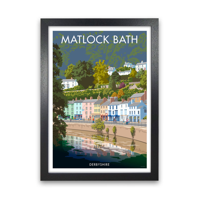 Matlock Bath Art Print by Stephen Millership Black Grain