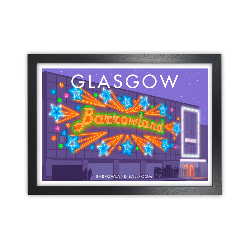 Barrowland Ballroom Glasgow Art Print by Stephen Millership Black Grain