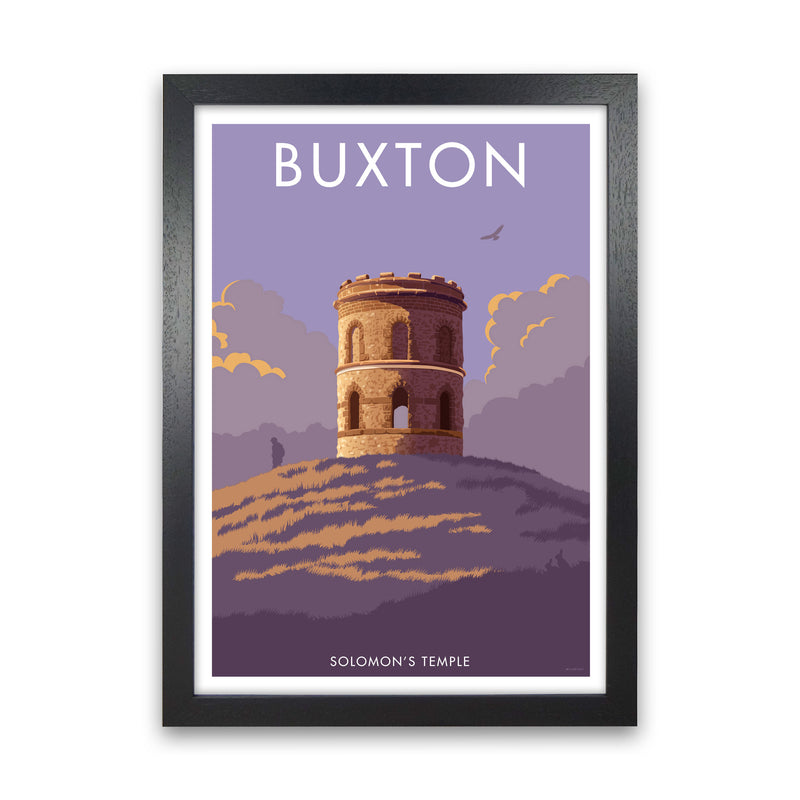 Buxton Solomon's Temple Derbyshire Travel Art Print by Stephen Millership Black Grain
