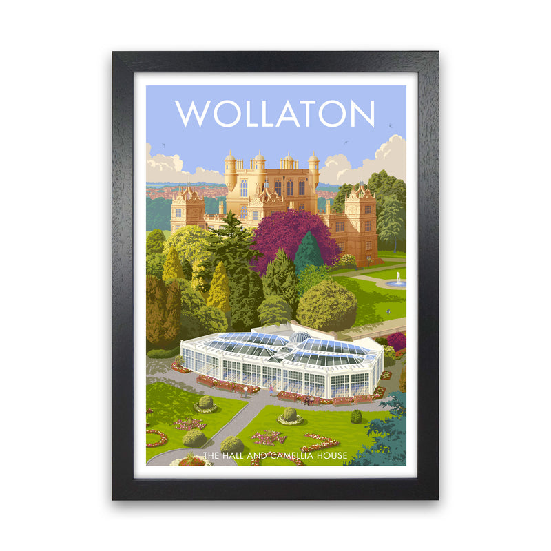 Nottingham Wollaton Hall Art Print by Stephen Millership Black Grain