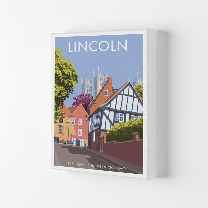 Lincoln Crooked House Travel Art Print By Stephen Millership Canvas