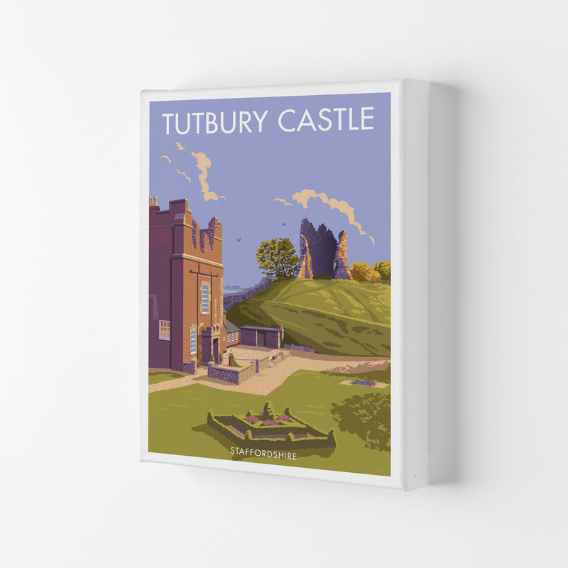 Tutbury Castle Travel Art Print By Stephen Millership Canvas