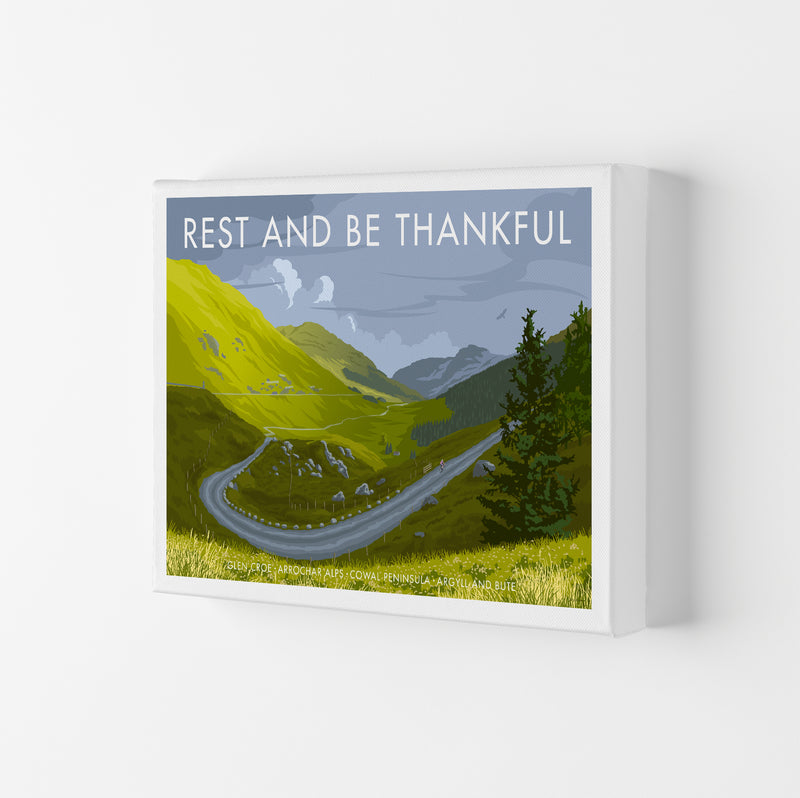 Scotland Rest And Be Thankful Art Print by Stephen Millership Canvas