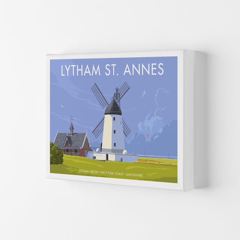 Lytham Windmill Art Print by Stephen Millership Canvas