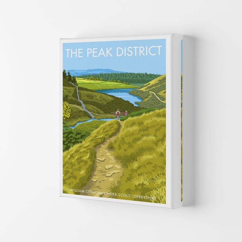 The Peak District Framed Digital Art Print by Stephen Millership Canvas