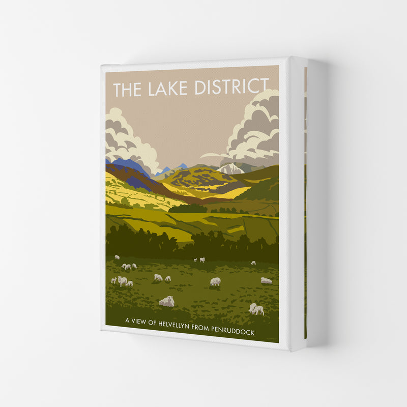 The Lake District Framed Digital Art Print by Stephen Millership Canvas