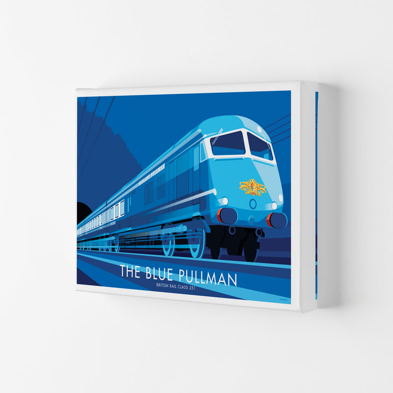 The Blue Pullman Art Print by Stephen Millership, Framed Transport Poster Canvas